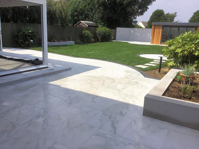 Angel Landscapes and Garden Design services paving patios driveways based in Clacton, Essex